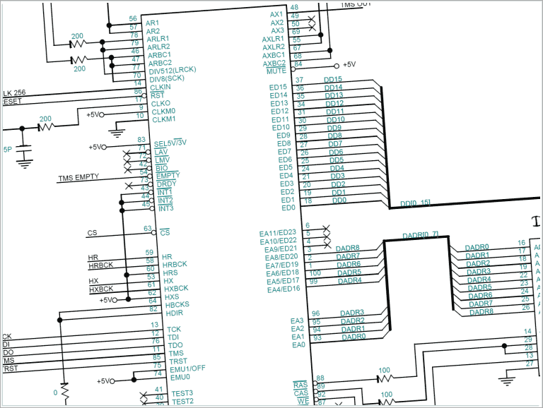 TMS57070 pinout