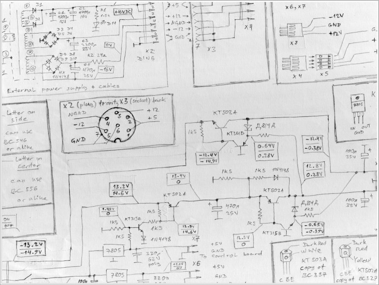 Lel' DR-8 PSU schematics